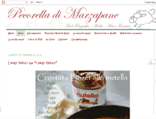 Tablet Screenshot of pecorelladimarzapane.com